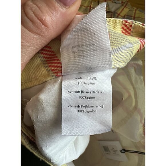 WE WORE WHAT PLAID CROPPED DENIM JACKET HIGH RISE SHORTS Women M/L indie sleeze - Picture 10 of 12